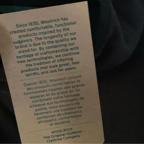 Men’s XXL WOOLRICH Modern Fit Black Lightweight Soft Fleece Half Zip Jacket NWT - Picture 14 of 14